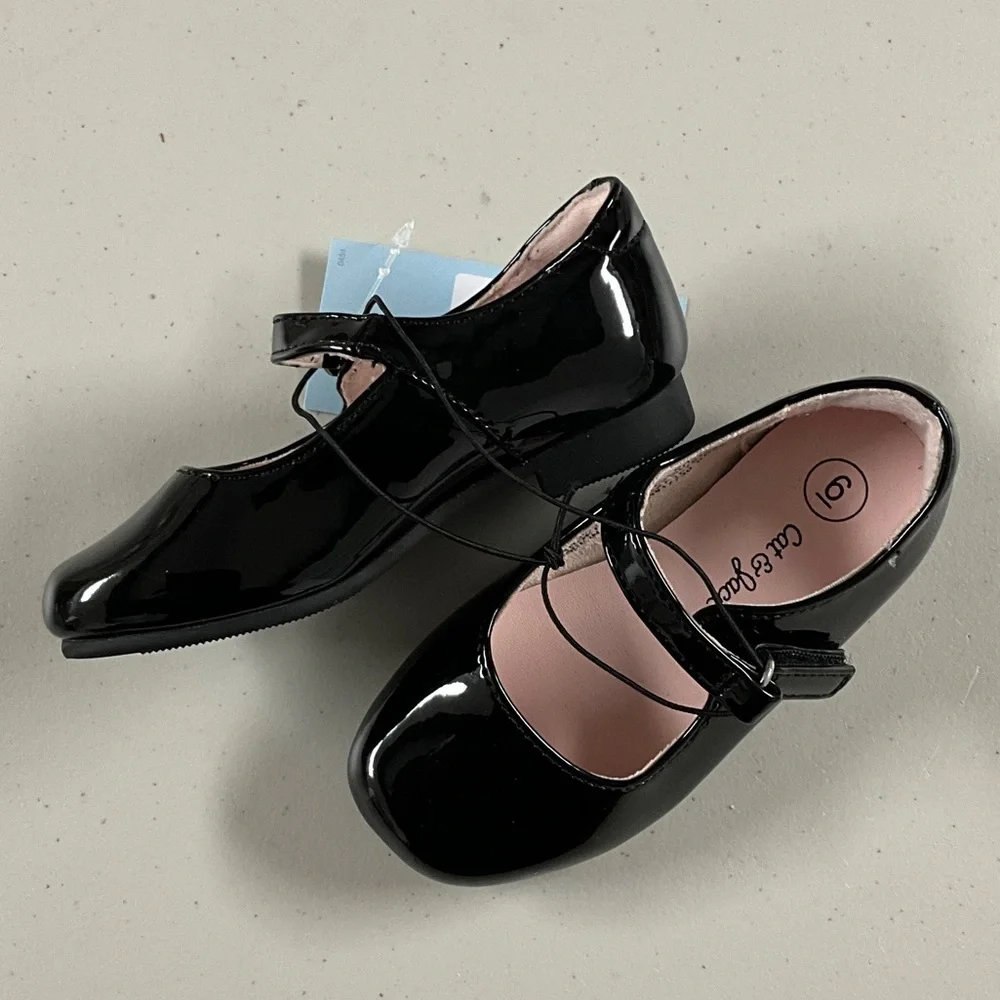 Glossy Black Dress Shoes for Kids Cat & Jack Mary Jane Shoe